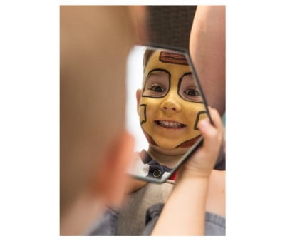 Fard de Maquillage Jaune Doré