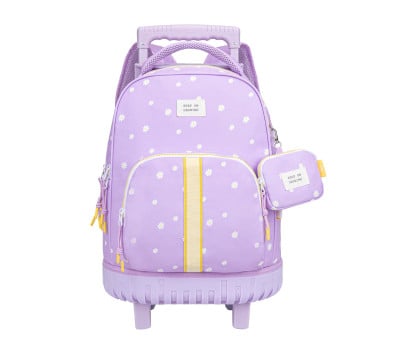 Mochila escolar Mayfair Daisy Lilac Trolley 