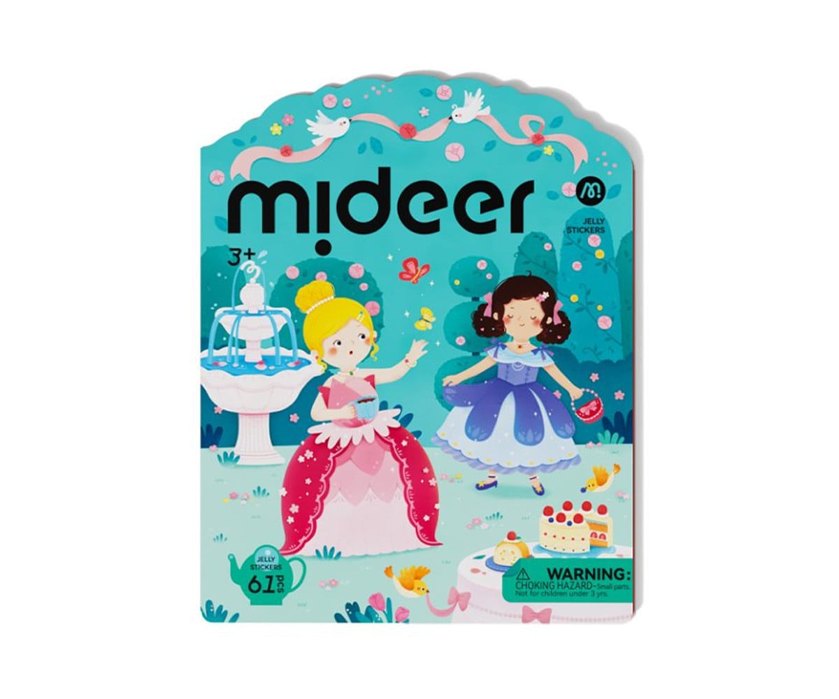 Set di Sticker Jelly Riutilizzabili Mideer Princess Dress Up