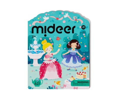 Set di Sticker Jelly Riutilizzabili Mideer Princess Dress Up