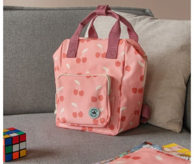 Zaino Piccolo Studio Ditte Race Cherries Pink Personalizzabile