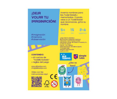 Juego de Cartas Todels Bobels