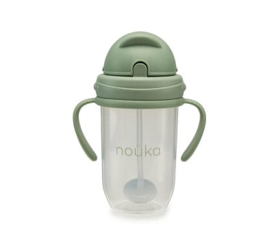 Copo anti-derrame Non-Spill com palhinha flexível, capacidade  260 ml Moss