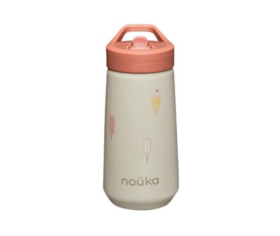 Garrafa de plástico com tampa flip-top e palhinha
400 ml Gelado