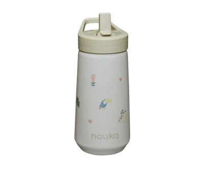 Garrafa de plástico com tampa flip-top e palhinha
400 ml Sloth Jungle 	