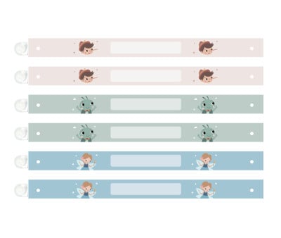 6 Appendi Biancheria The Wooden Boy Personalizzabili a Biro