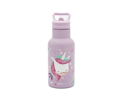 Botella Térmica con Pajita Unicornio 350ml