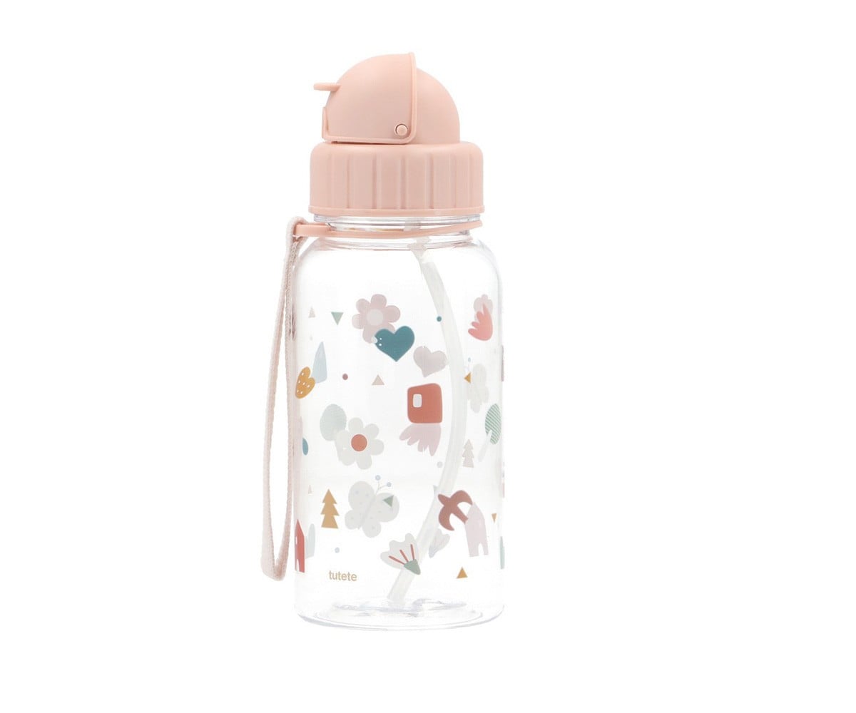 Garrafa de plástico personalizável Geometric Nature M2