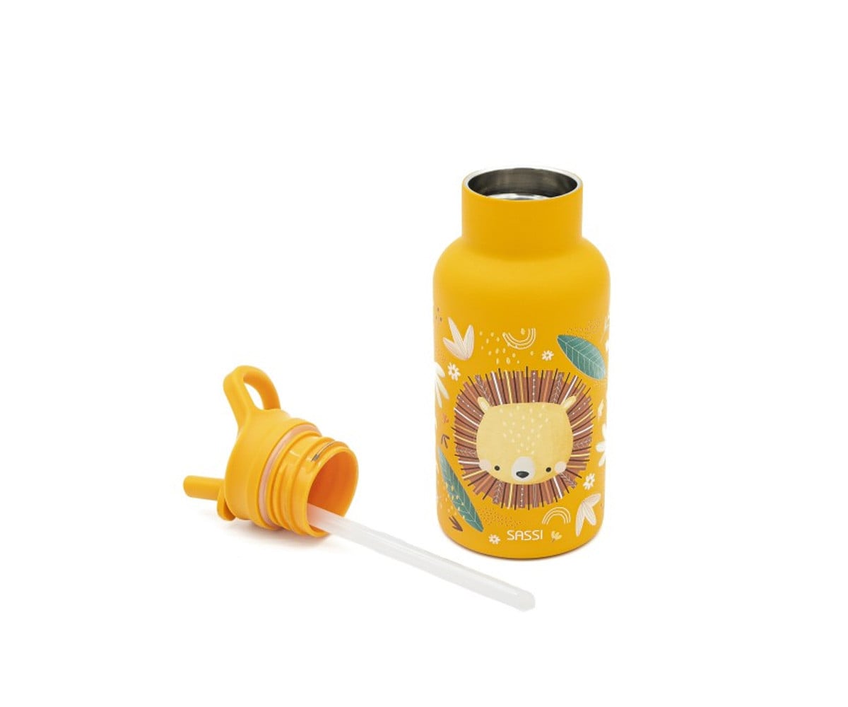 Botella Térmica con Pajita León 350ml