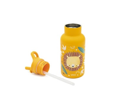 Botella Térmica con Pajita León 350ml