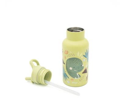 Garrafa térmica com palhinha Dino 350 ml