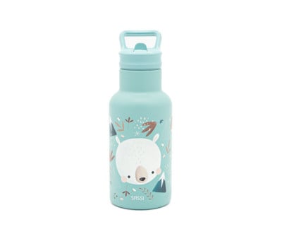 Botella Térmica con Pajita Oso Polar 350ml