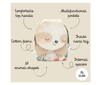 Mini Mochila Perezoso Personalizable