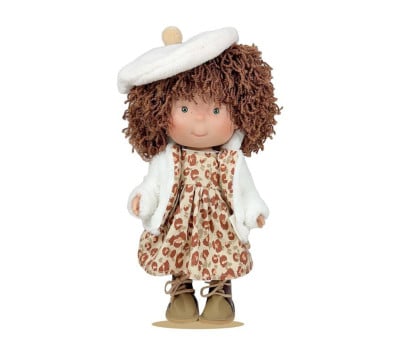 Bambola Pippa Brown Wool 30cm 