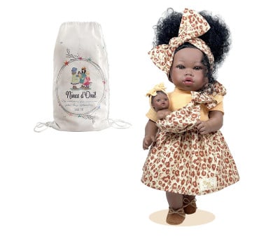 Bambola Addis Leopard con Bebè