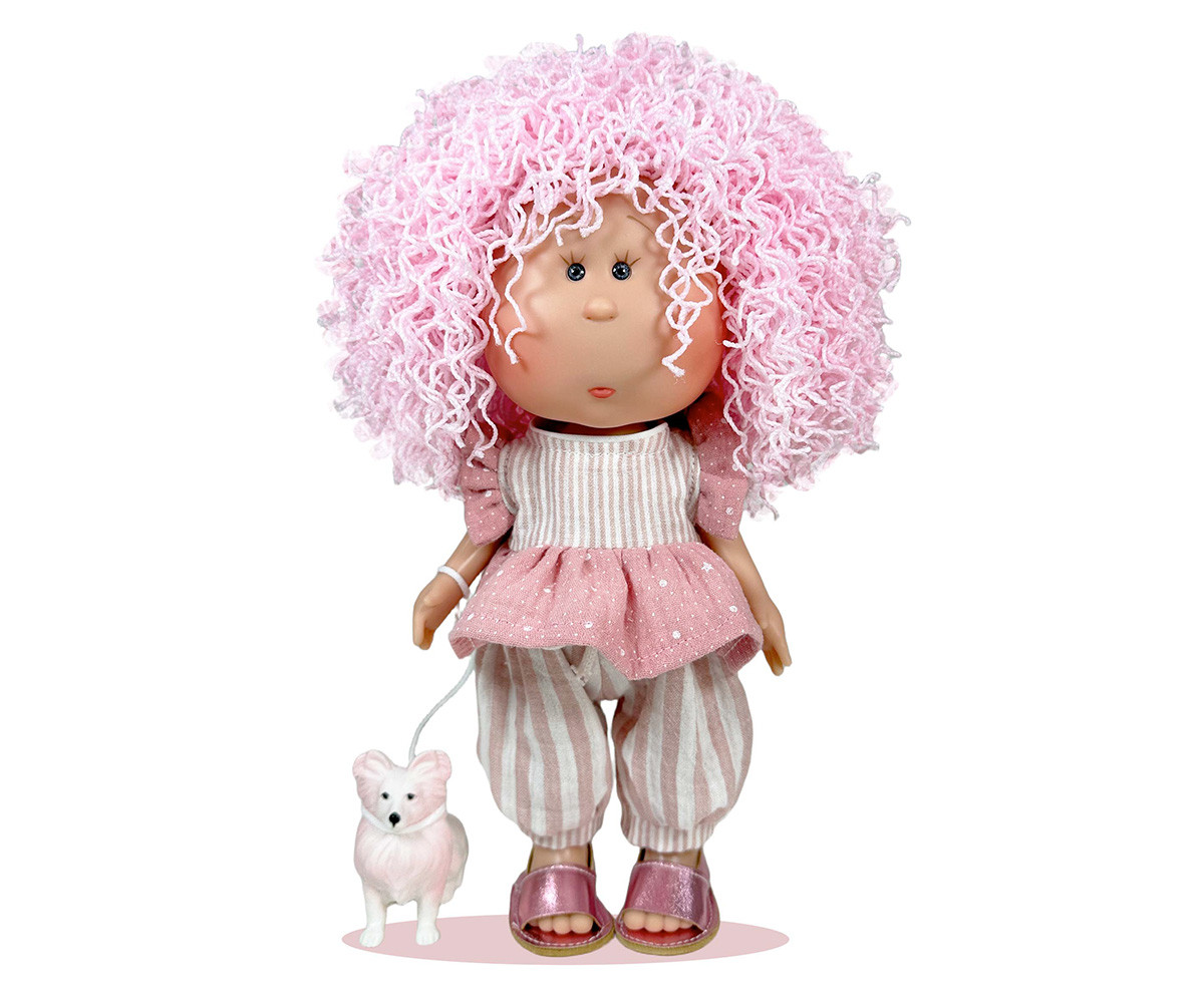 Boneca de estimação Mia Pink Wool