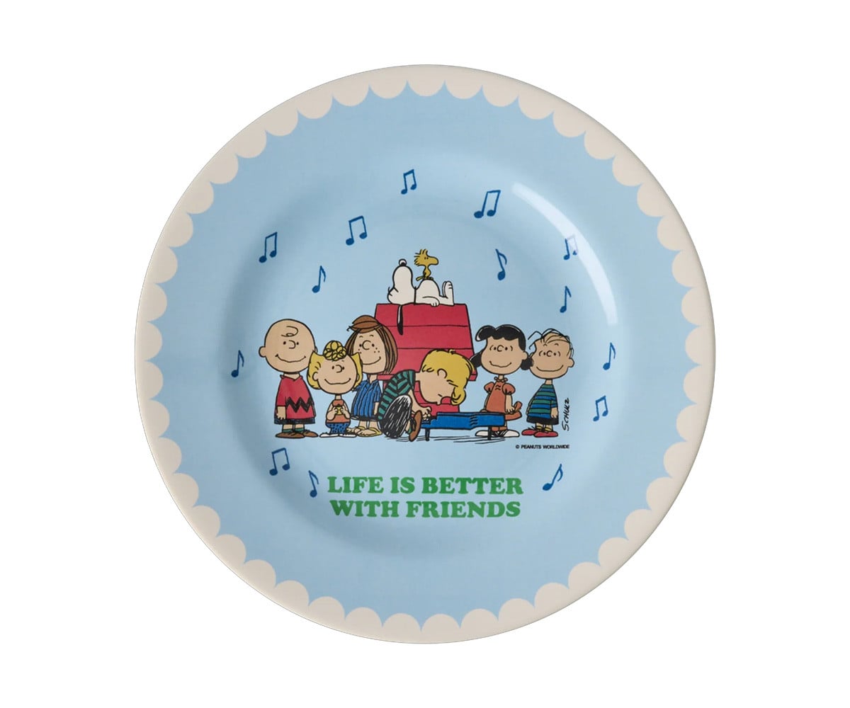 Assiette en Mélamine Snoopy Light Blue