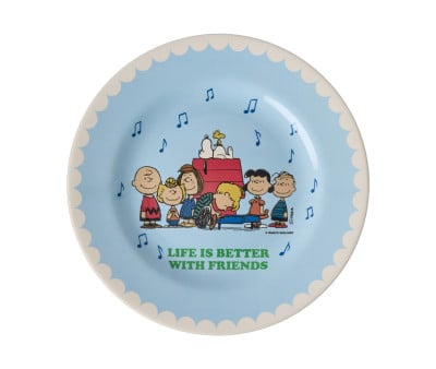 Assiette en Mélamine Snoopy Light Blue