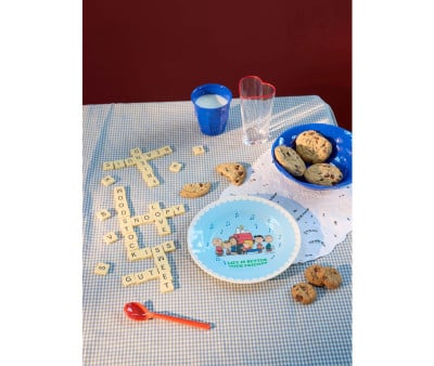 Assiette en Mélamine Snoopy Light Blue