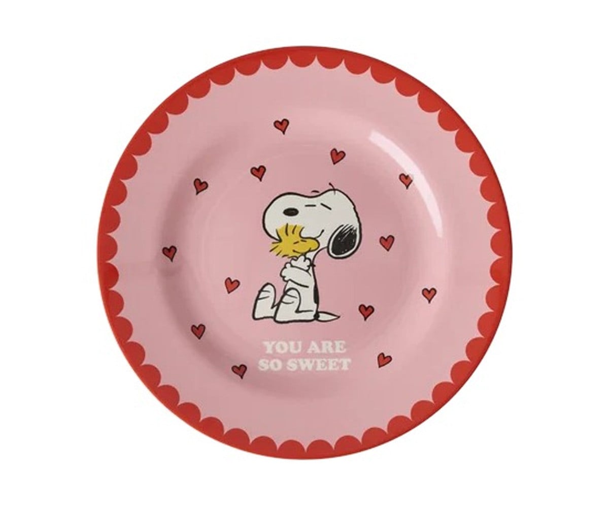Assiette en Mélamine Snoopy Pink