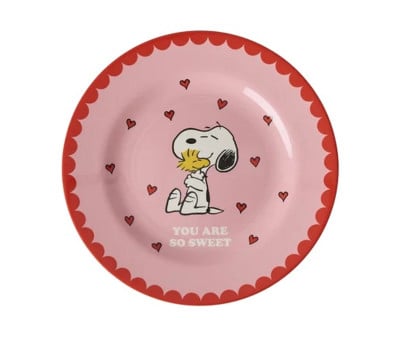 Assiette en Mélamine Snoopy Pink