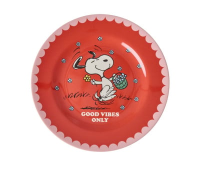 Assiette en Mélamine Snoopy Red
