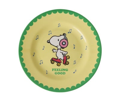 Assiette en Mélamine Snoopy Yellow