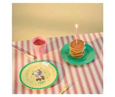 Assiette en Mélamine Snoopy Yellow