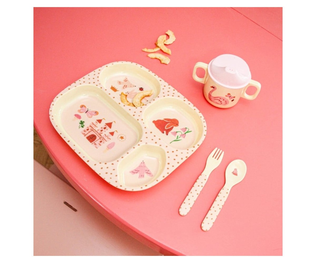 Assiette à Compartiments En Mélamine Fairytale