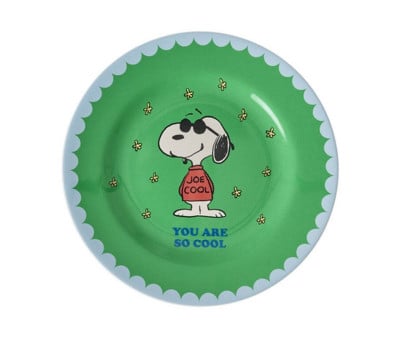 Assiette en Mélamine Snoopy Green