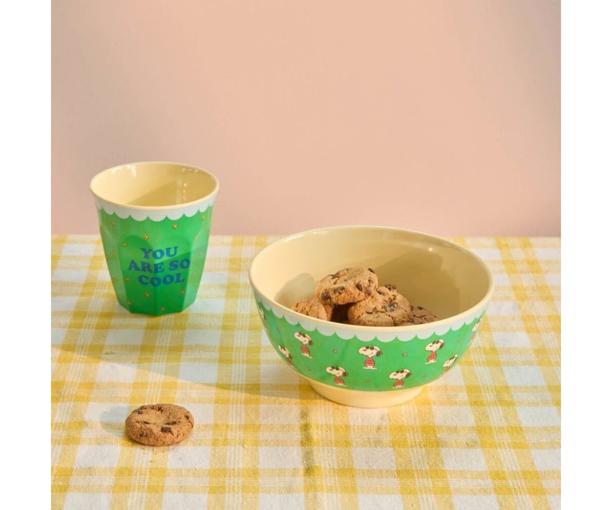 Gobelet en Mélamine Snoopy Green 250 ml