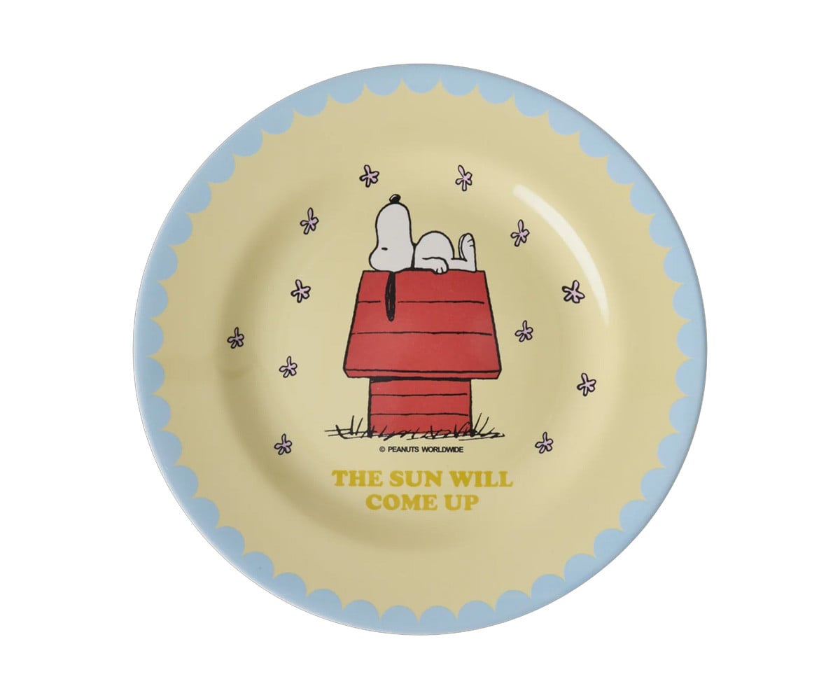 Assiette en Mélamine Snoopy Cream