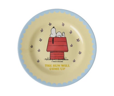 Assiette en Mélamine Snoopy Cream