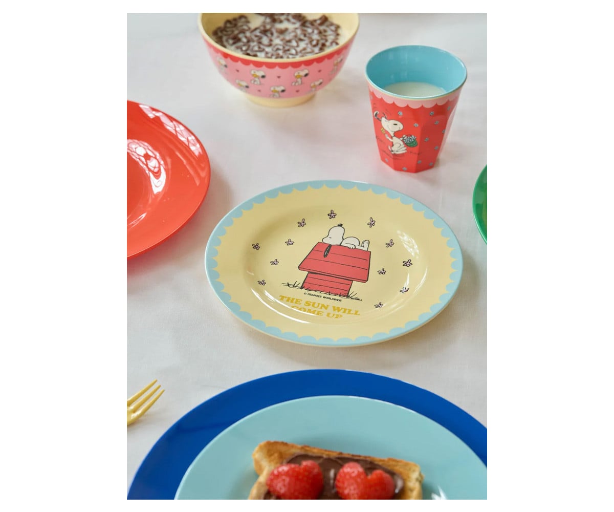 Assiette en Mélamine Snoopy Cream