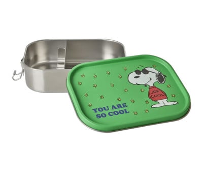 Grande Boîte à Lunch en Acier Inoxydable Snoopy Green