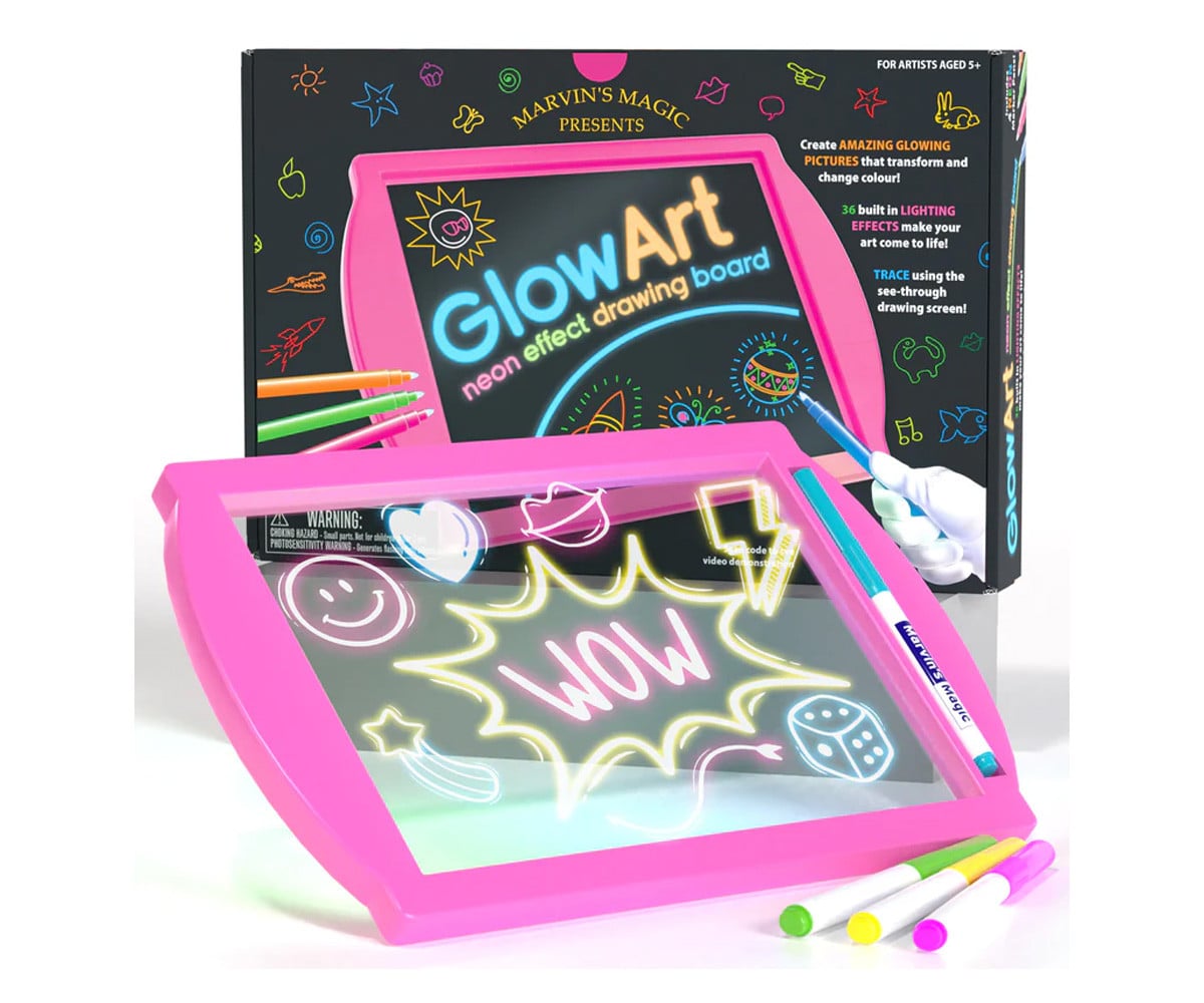 Lavagna da Disegno Luminosa Pink Glow Art