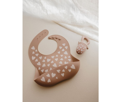 Babero de Silicona Fall in Love Taupe