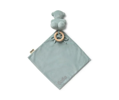 Doudou TOUS Baby con Anilla de Madera Personalizable Bruma