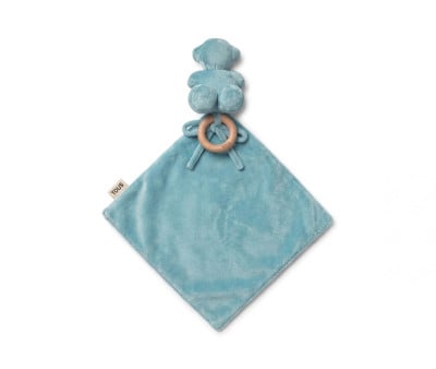 Doudou TOUS Baby con Anello in Legno Personalizzabile Light Blue