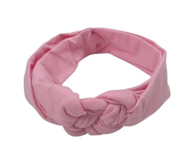 Fascia Capelli Intrecciata Rosa