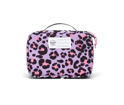Estojo Herschel Heritage Stencil Leopard Sached rosa