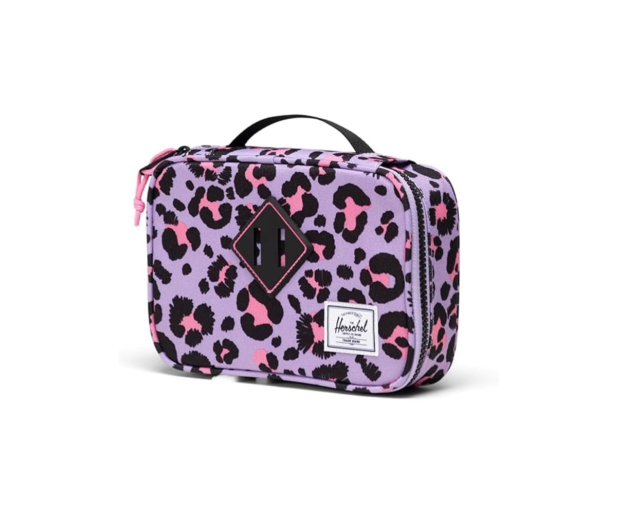 Estojo Herschel Heritage Stencil Leopard Sached rosa