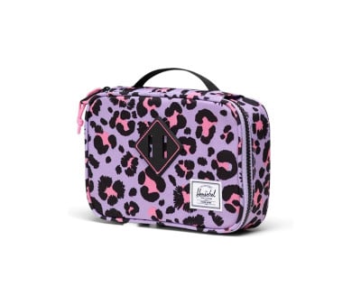 Estojo Herschel Heritage Stencil Leopard Sached rosa