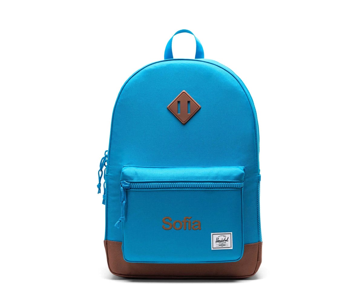 Mochila Personalizável Herschel Heritage Youth French Blue Saddle Bronw