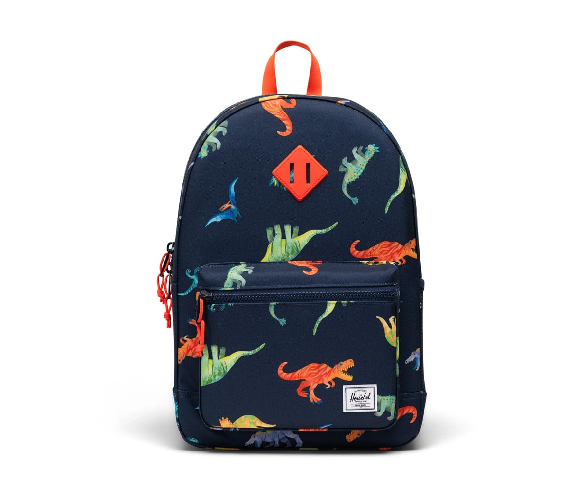 Zaino Herschel Heritage Youth New Dinos Darkest Navy Personalizzabile