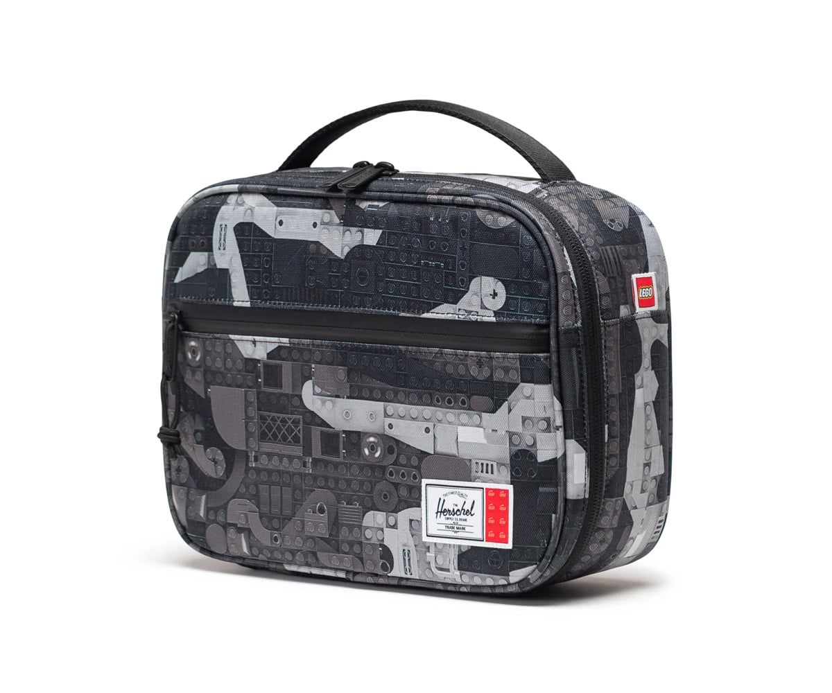 Bolsa térmica preta LEGO® Pop Quiz Abstract Bricks