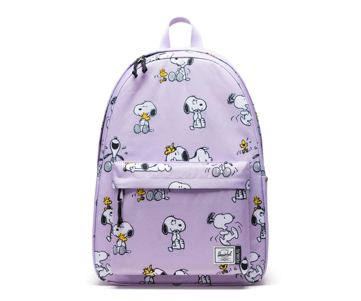Mochila Herschel Classic XL personalizável Peanuts® em tons pastel lilás