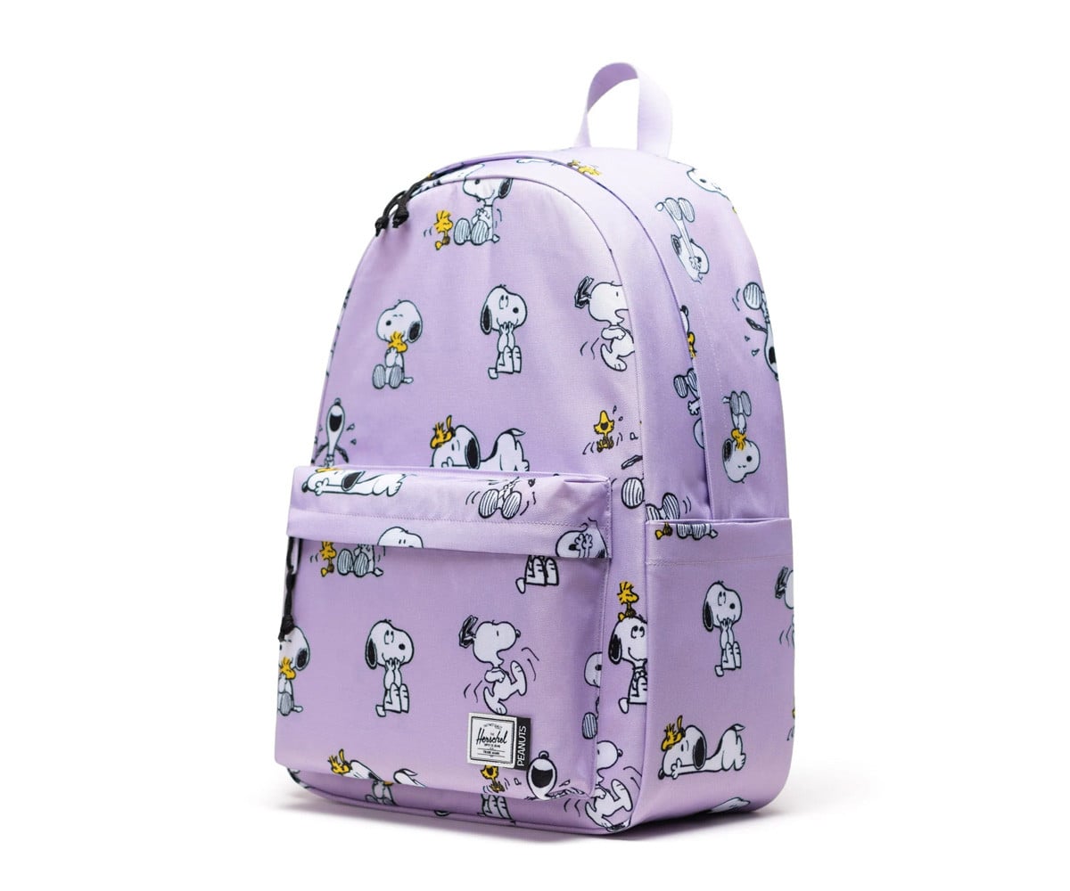 Mochila Herschel Classic XL personalizável Peanuts® em tons pastel lilás