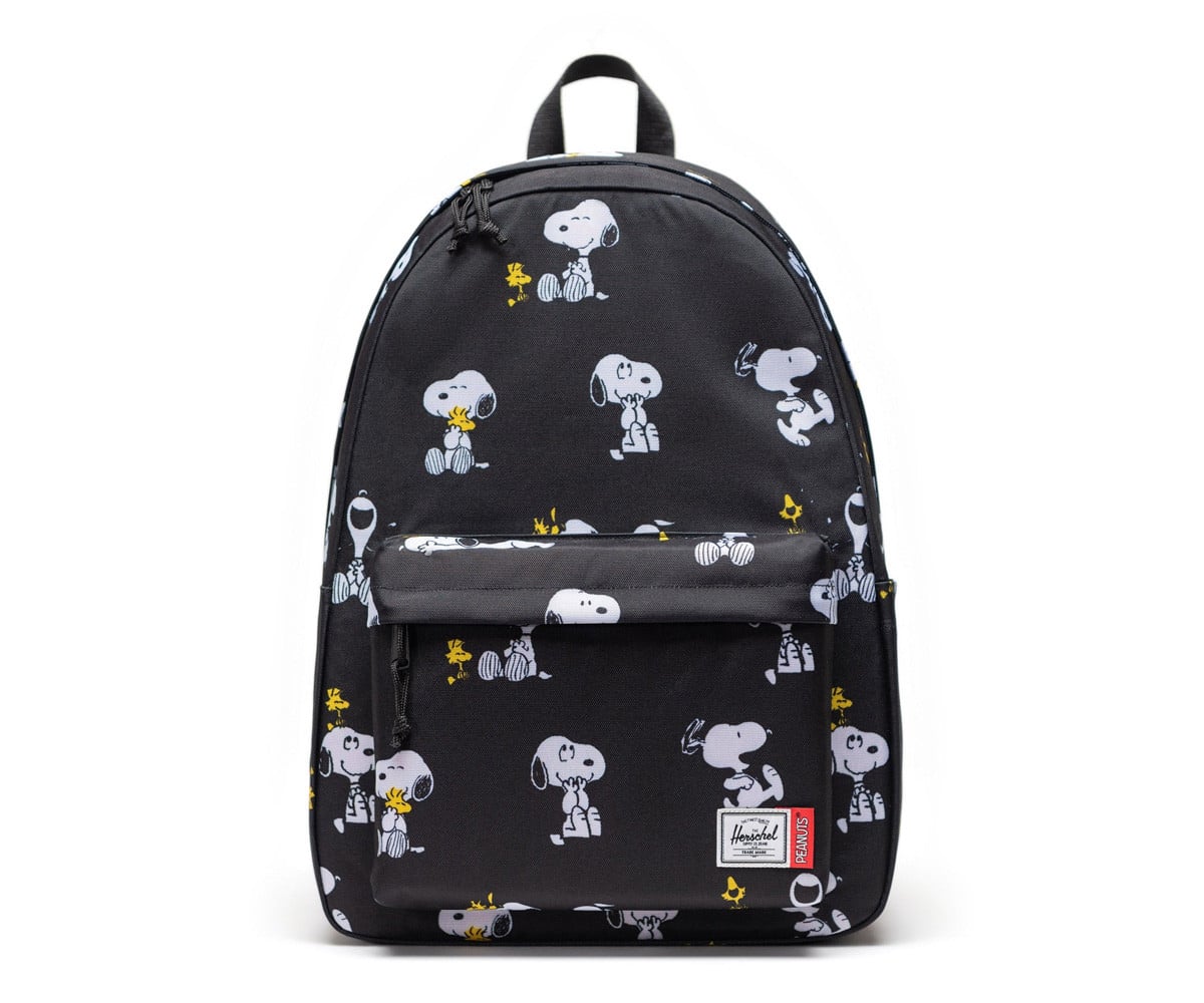 Mochila preta Peanuts® personalizável Herschel Classic XL