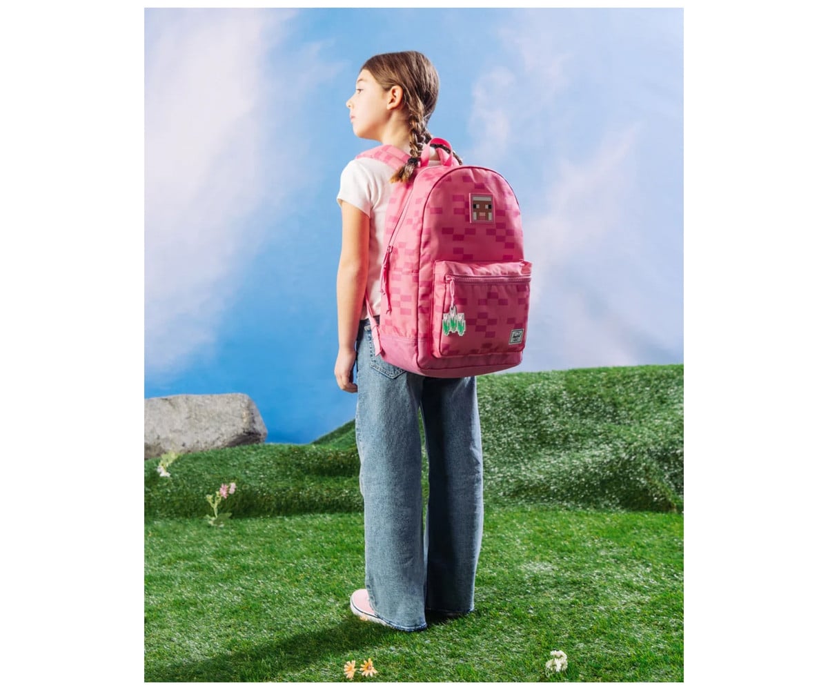 Mochila Minecraft personalizável Herschel Heritage Youth Pink Sheep